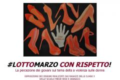 #Lottomarzo con rispetto! I disegni dei ragazzi delle medie in mostra in Biblioteca Comunale dal 9 al 18 marzo