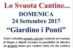 Lo Svuota Cantine... il 24 settembre a Bagno a Ripoli: prenotazioni dal 4 settembre