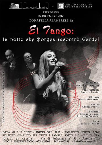 Stagione Teatrale Crc Antella: Donatella Alamprese in "El Tango: La Notte che Borges incontrò Gardel"