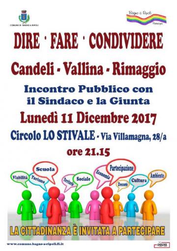 “Dire Fare Condividere”, prossimo appuntamento a Candeli