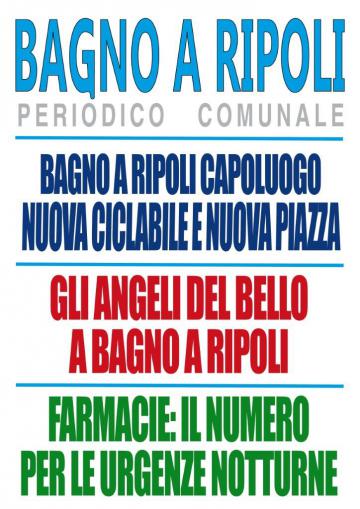 Il Notiziario di Bagno a Ripoli sul sito internet del Comune