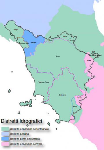 Mappa distretti idrografici