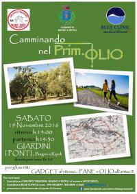 Camminando nel Prim.Olio, sabato 19 novembre: aperte le iscrizioni