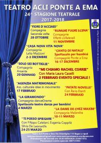 XXIV Stagione Teatrale 2017/18 Acli Ponte a Ema (28 ottobre 2017 – 24-25 marzo 2018)